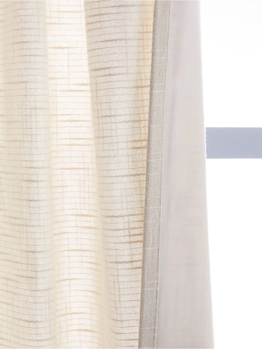 New Quince 100% Cotton Slub Room Darkening Curtain Panel 48 x 84” Natural